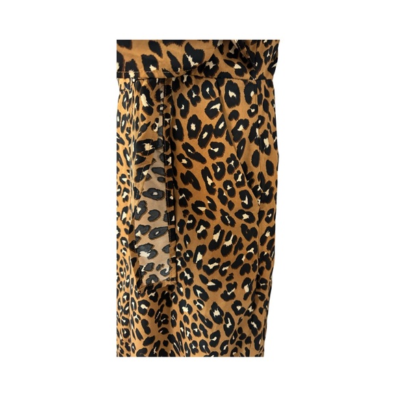 Cherie Los Angeles Leopard print spaghetti strap wide leg jumper size small - Picture 4 of 10